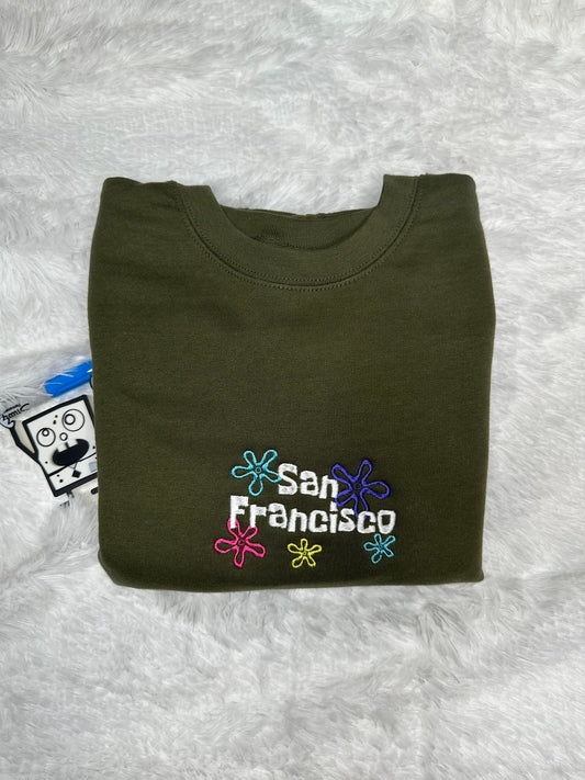 San Fransico Spongebob Crewneck